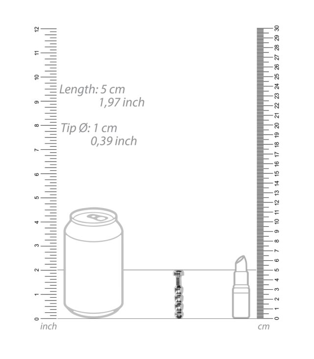 Ouch Urethral Sounding Stainless Steel Ridged Plug - Image 2