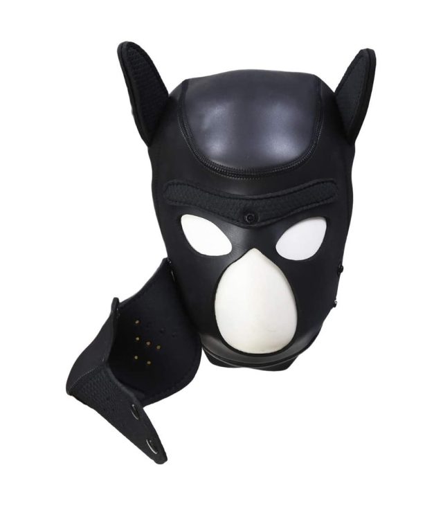 Neoprene Puppy Mask Puppy Play - Image 3