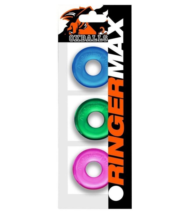 Oxballs Ringer Max Cockring 3 Pack Coloured