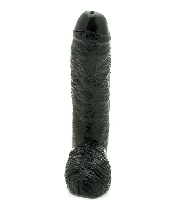 Basix 10 Inch Fat Boy Black Dildo - Image 2