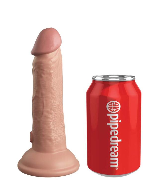 King Cock Elite 6 Inch Dual Density Dildo Caramel - Image 2