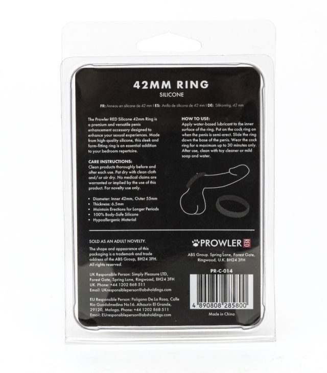 Prowler Red Silicone 42mm Ring - Image 4