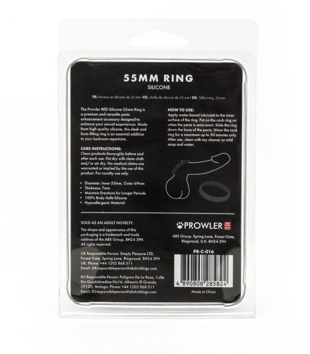 Prowler Red Silicone 55mm Ring - Image 4
