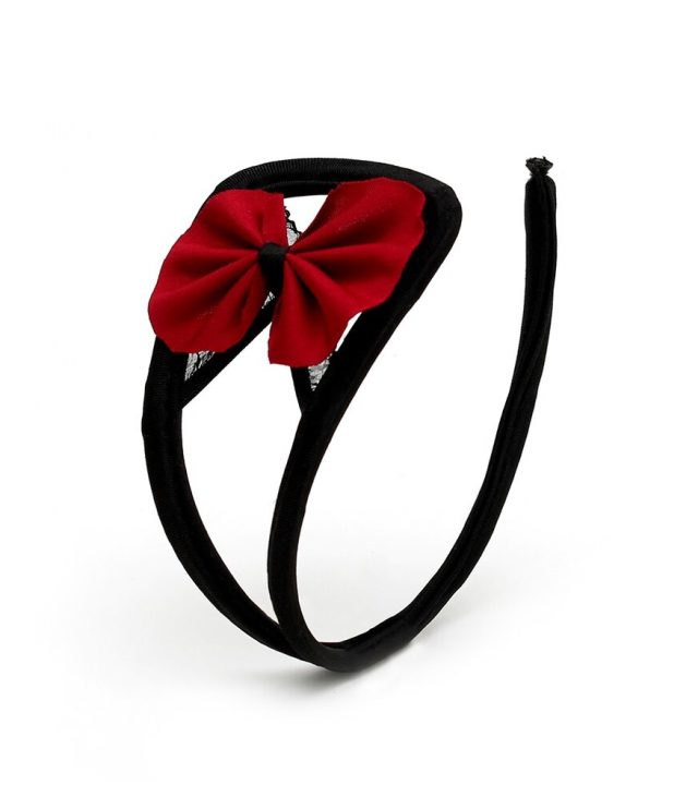 Sexy Black and Red Strapless CString - Image 3