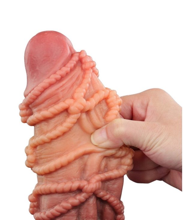 Lovetoy Extreme Dildo With Rope Pattern - Image 2
