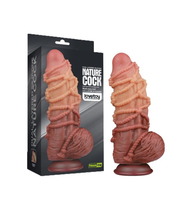 Lovetoy Extreme Dildo With Rope Pattern - Image 4