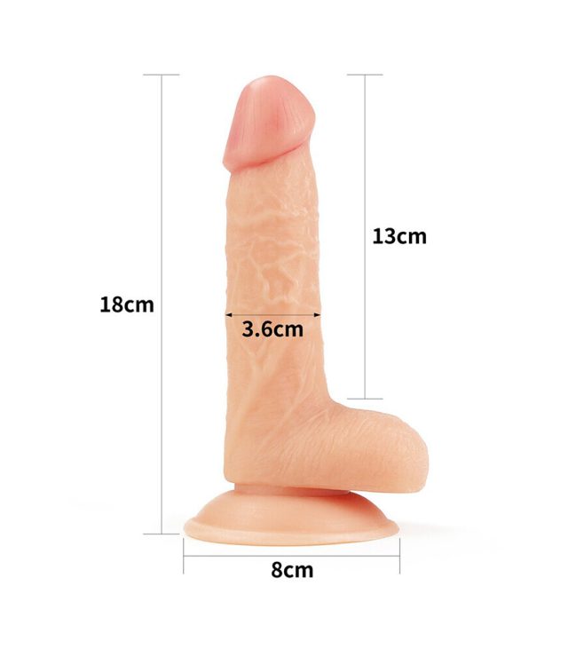 Lovetoy 7 Inch The Ultra Soft Dude Dildo - Image 2