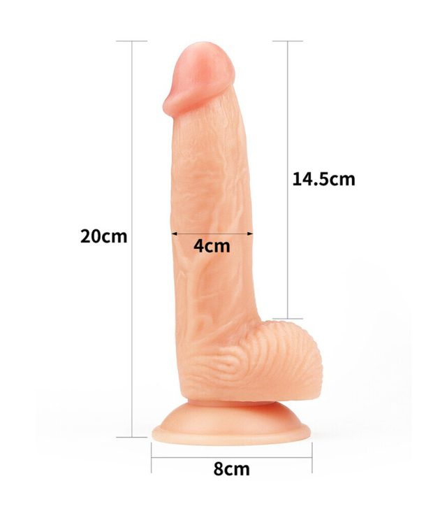 Lovetoy 8 Inch The Ultra Soft Dude Dildo - Image 4