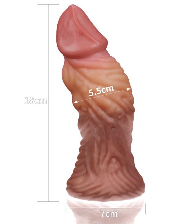 Lovetoy 7 Inch Dual Layered Silicone Cock - Image 3