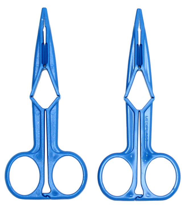 Blue Scissor Nipple Clamps