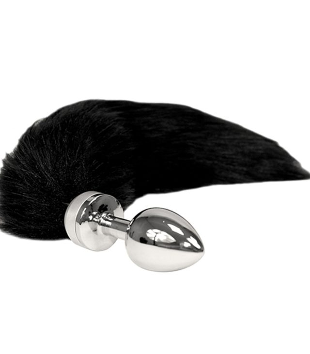 Small Butt Plug With Black Tail - Image 2