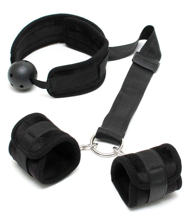 Breathable Mouth Gag With Cuffs