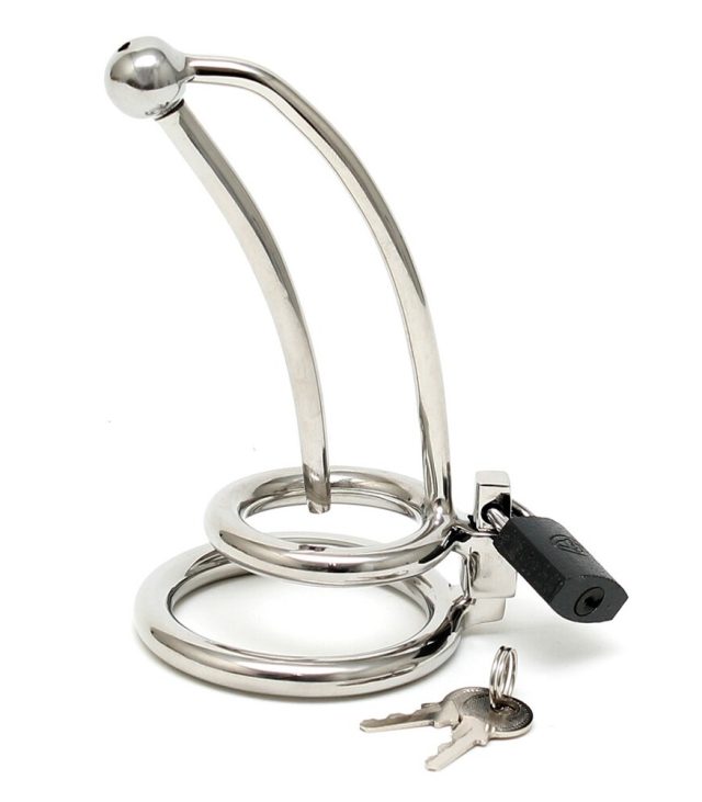 Chastity Penis Lock Curved With Urethral Tube