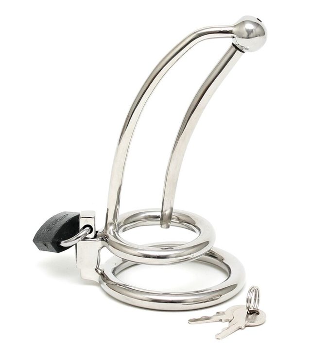 Chastity Penis Lock Curved With Urethral Tube - Image 3