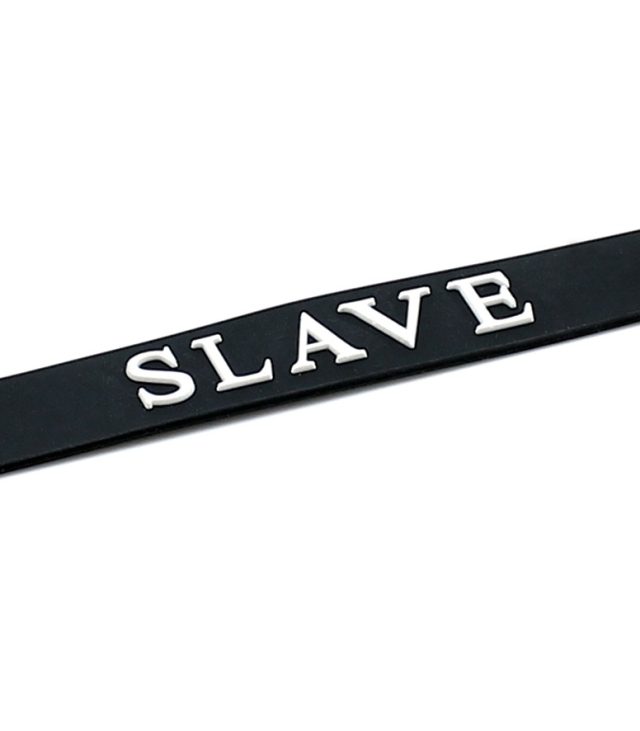 Black Silicone Slave Collar - Image 3