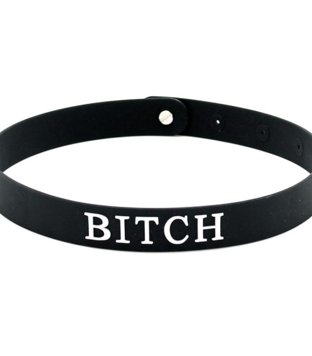 Black Silicone Bitch Collar - Image 2