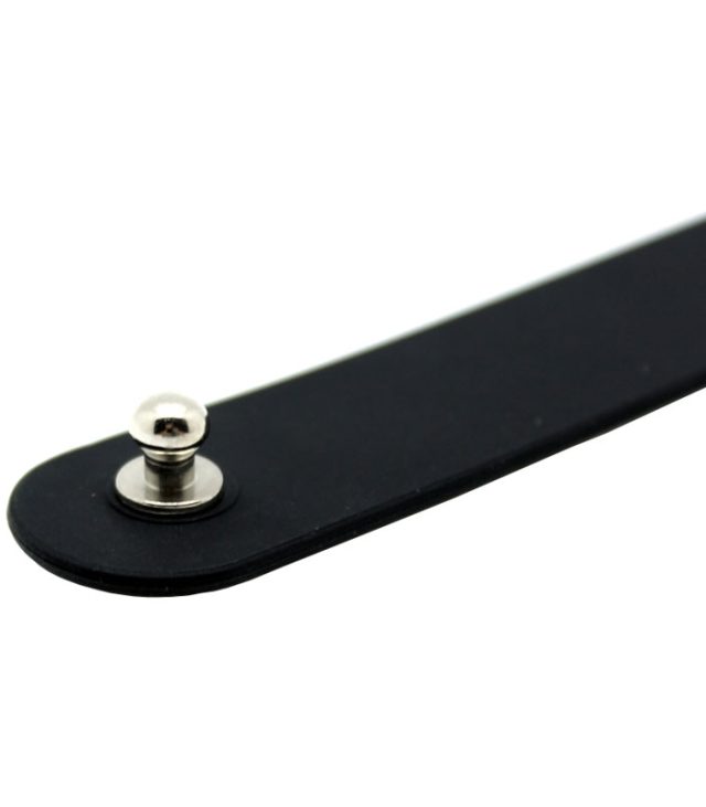 Black Silicone Slut Collar - Image 3