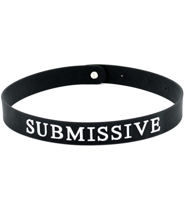 Black Silicone Submissive Collar - Image 2