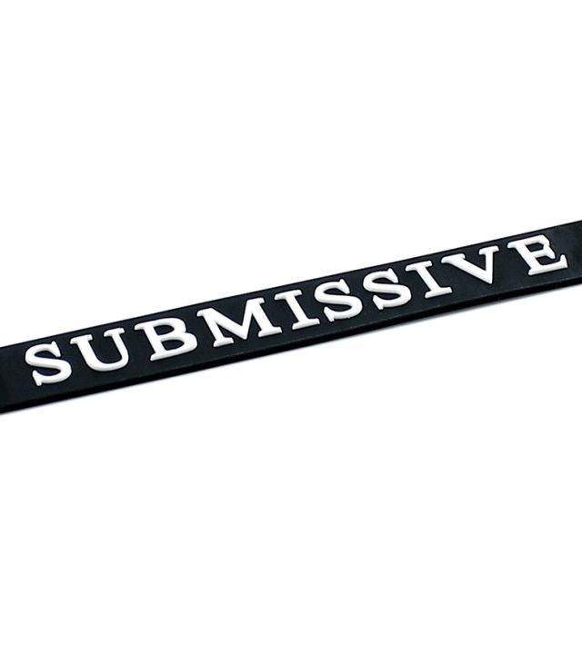 Black Silicone Submissive Collar - Image 3