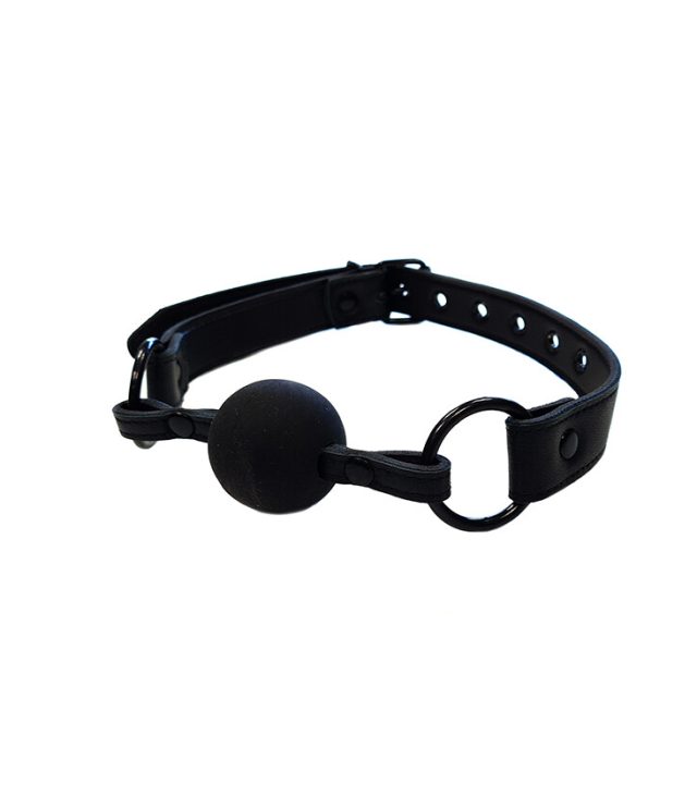Rouge Garments Plain Black Collar and Gag
