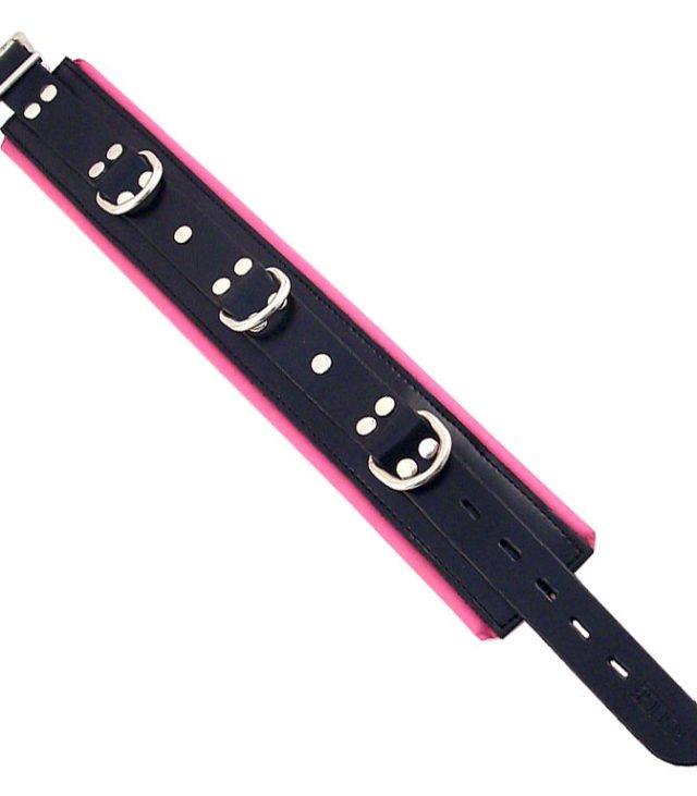 Rouge Garments Black And Pink Padded Collar
