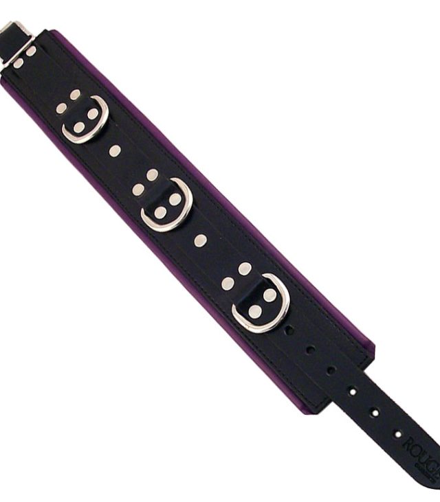 Rouge Garments Black And Purple Padded Collar