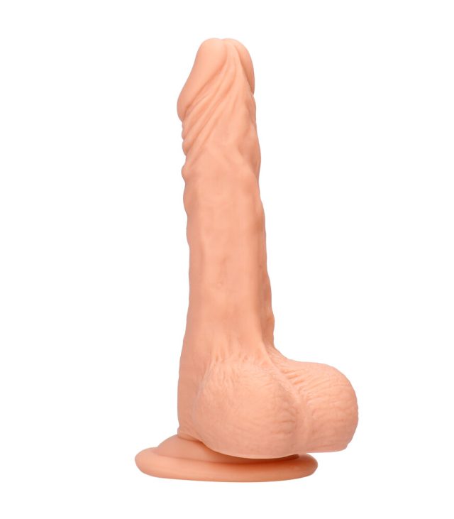 RealRock 8 Inch Dong With Testicles Flesh Pink