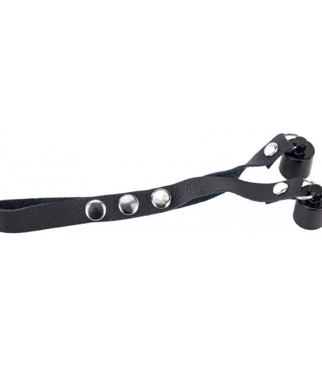 The Red Leather Ball Stretcher With Weights 2 X 50g