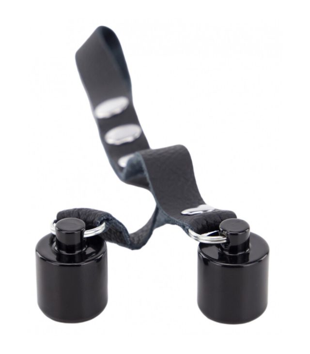 The Red Leather Ball Stretcher With Weights 2 X 50g - Image 2