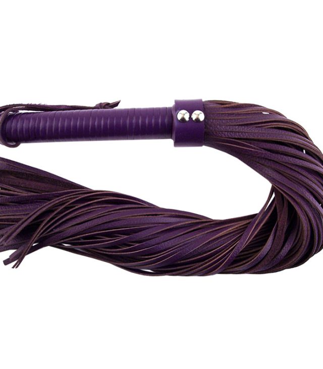 Rouge Garments Large Purple Leather Flogger