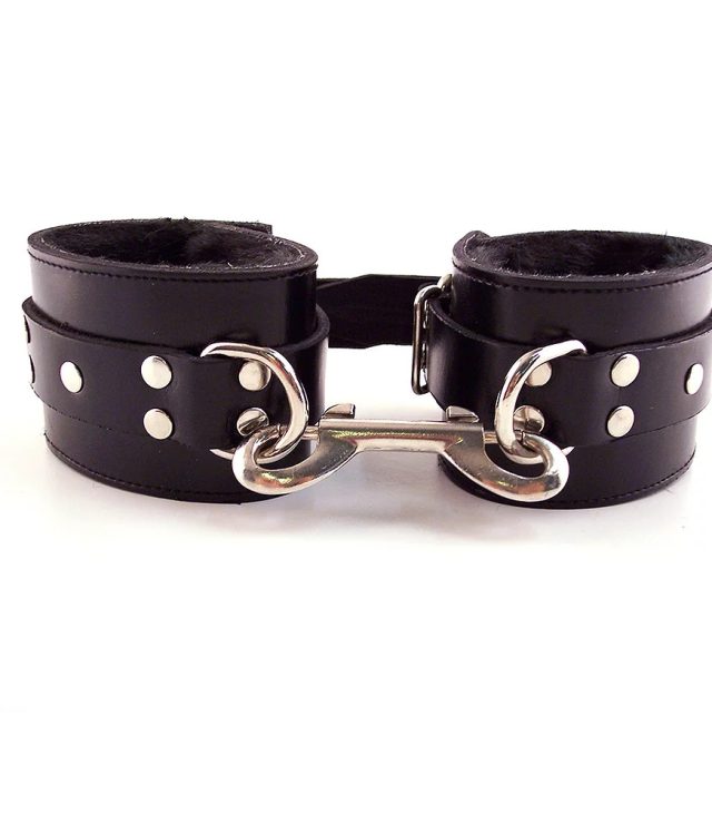 Rouge Garments Black Fur Wrist Cuffs