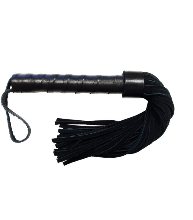 Rouge Leather Handle Suede Flogger