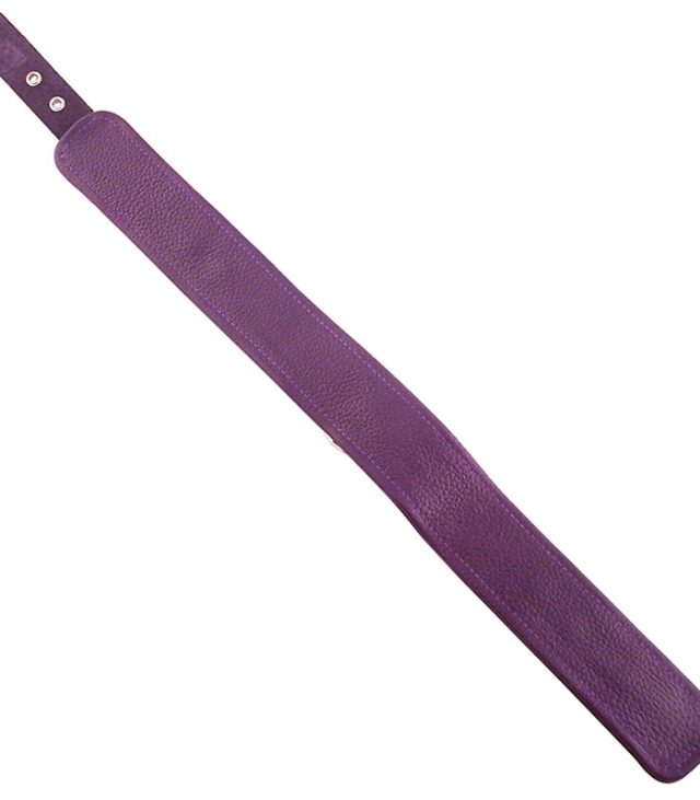 Rouge Garments Plain Purple Leather Collar - Image 2