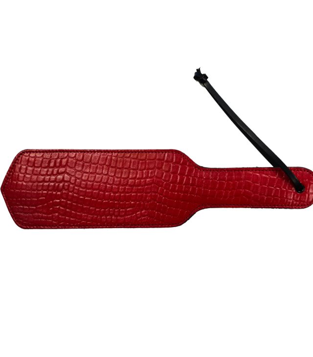 Rouge Garments Leather Croc Print Paddle