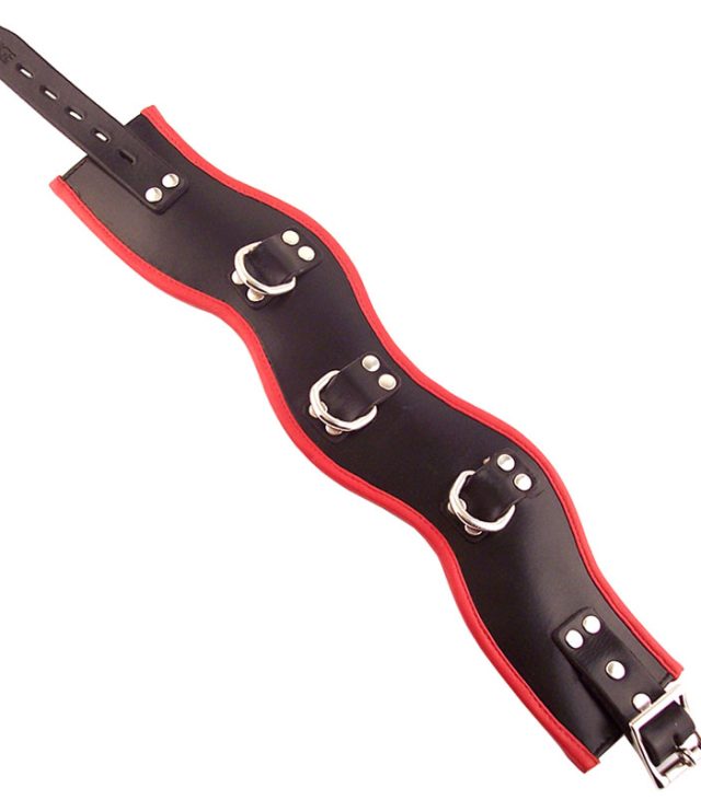 Rouge Garments Black And Red Padded Posture Collar