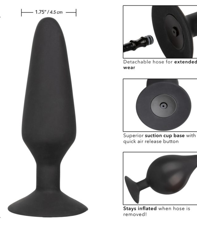 XL Silicone Inflatable Butt Plug - Image 2