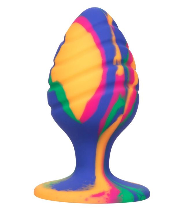 Cheeky Large Swirl Tie Dye Butt Plug