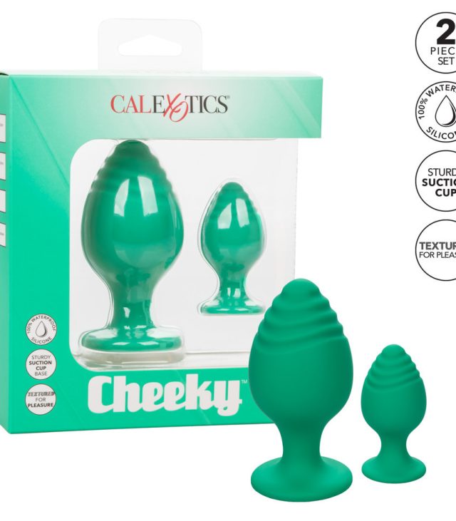 Cheeky Butt Plug Duo Green - Image 4