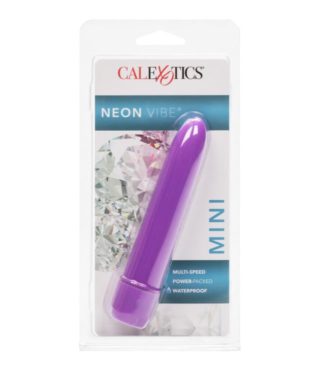 Neon Purple Mini Multi Speed Vibrator - Image 4