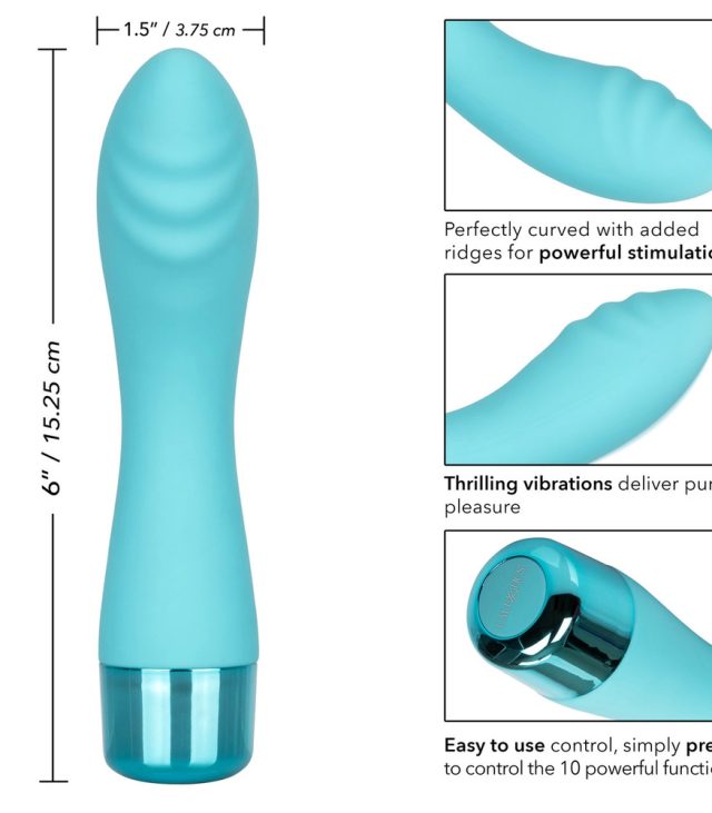 Eden Ripple Silicone GSpot Vibrator Waterproof 6 inch - Image 2