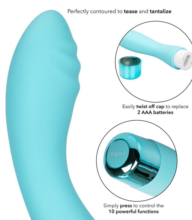 Eden Ripple Silicone GSpot Vibrator Waterproof 6 inch - Image 3