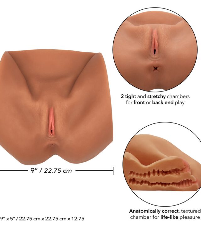 Stroke It Life Size Pussy Flesh Brown - Image 3