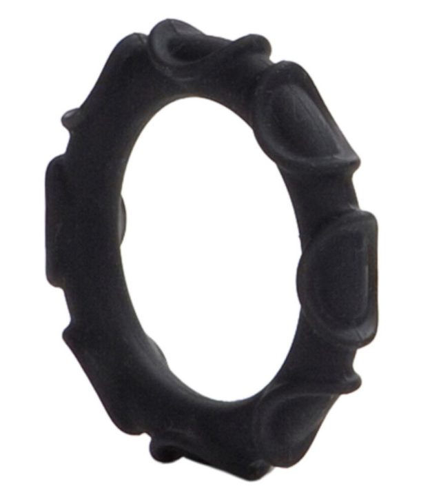Atlas Silicone Cock Ring Black - Image 2