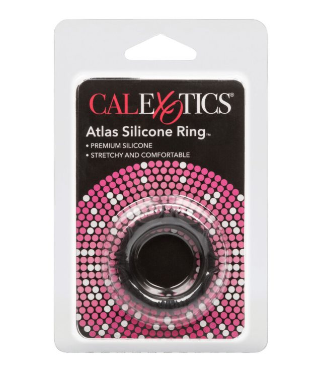 Atlas Silicone Cock Ring Black - Image 3
