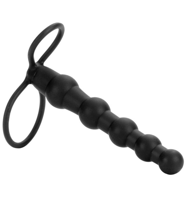 Love Rider Beaded Dual Black Penetrator - Image 2