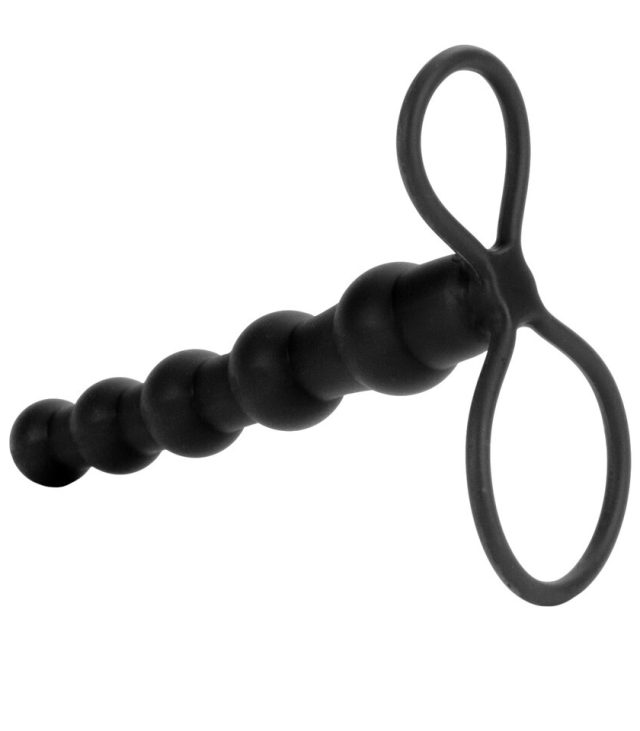 Love Rider Beaded Dual Black Penetrator - Image 3