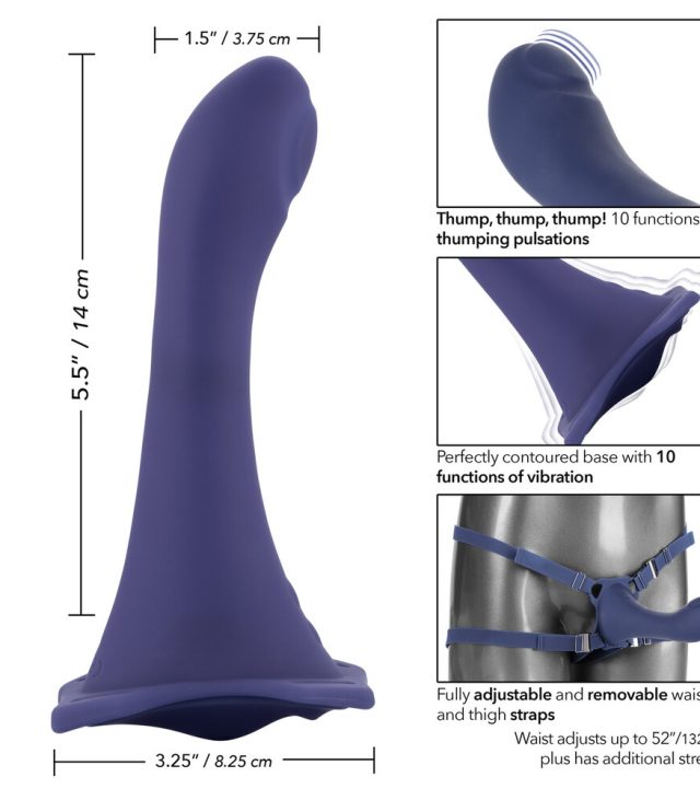 Her Royal Harness Me2 Thumper Strap On With Rechargeable Vibe - Image 2