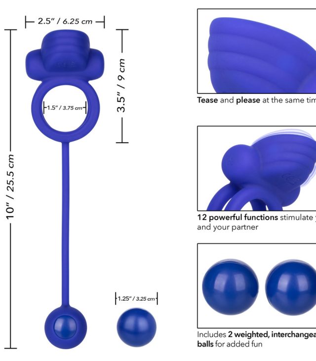 Rechargeable Dual Rockin Rim Enhancer Cock Ring - Image 2