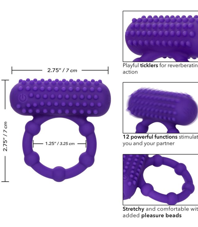 5 Bead Maximus Rechargeable Cock Ring - Image 2