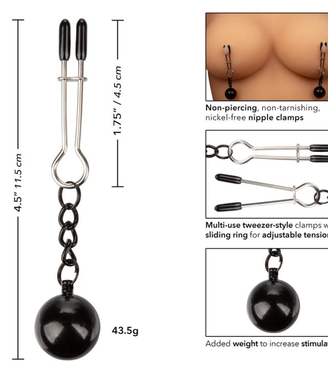 Nipple Grips Weighted Tweezer Nipple Clamps - Image 2